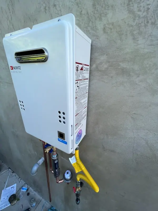 Tankless water heater installation for Bellemeade homes